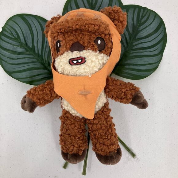 Star Wars Mattel Brown 9 Inch WICKET the EWOK Soft Stuffie Plush Animal Toy - Picture 1 of 8